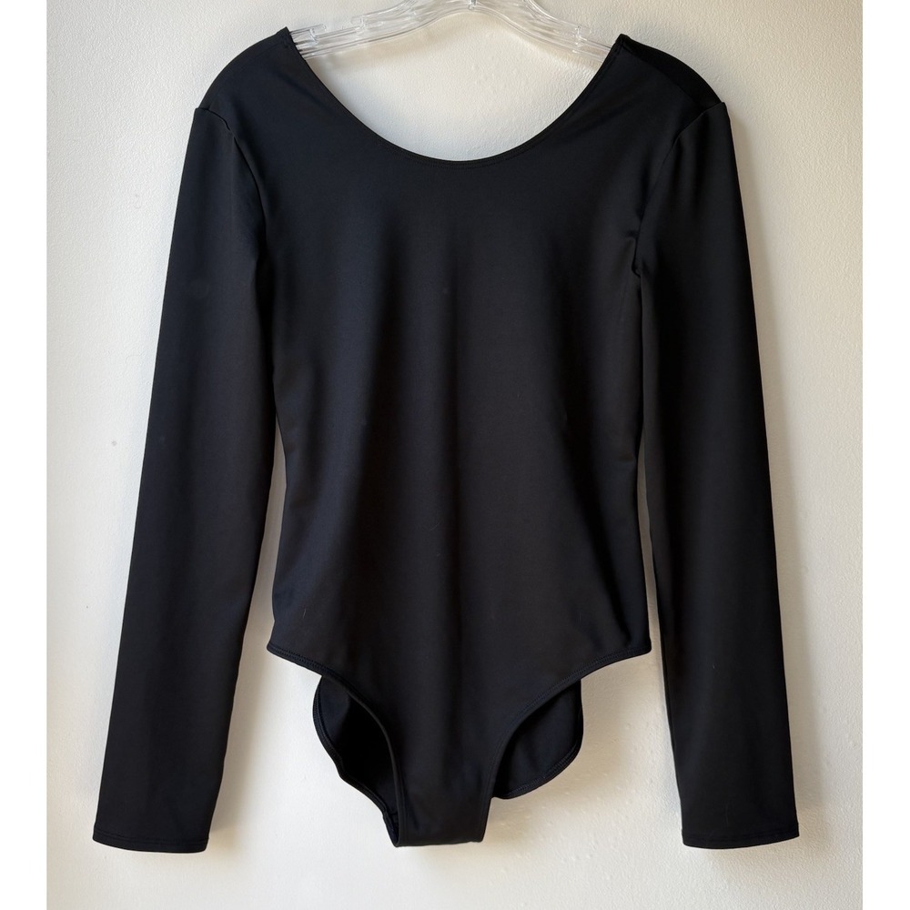 Old Navy Active Long Sleeve Body Suit XXL Black Workouts Dance Casual